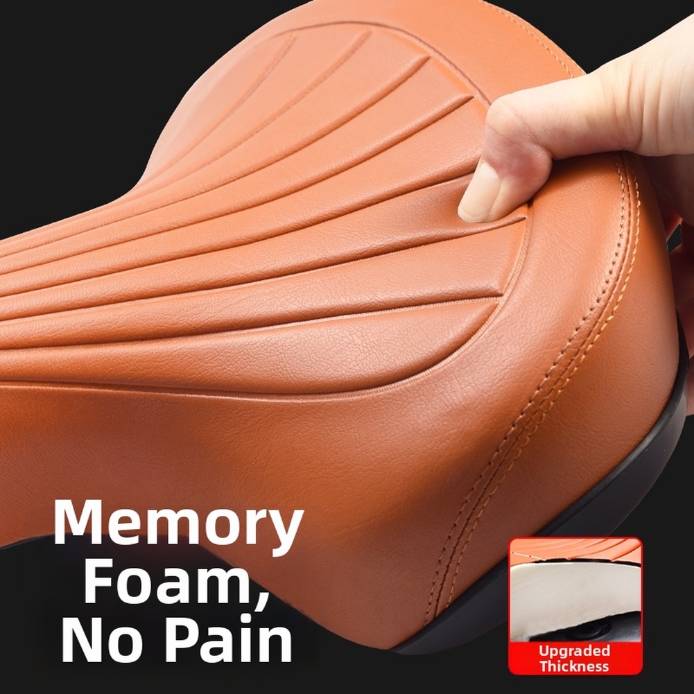 Mountain Biking Accessories - Wide Thick Supportive Foam Bicycle Saddle