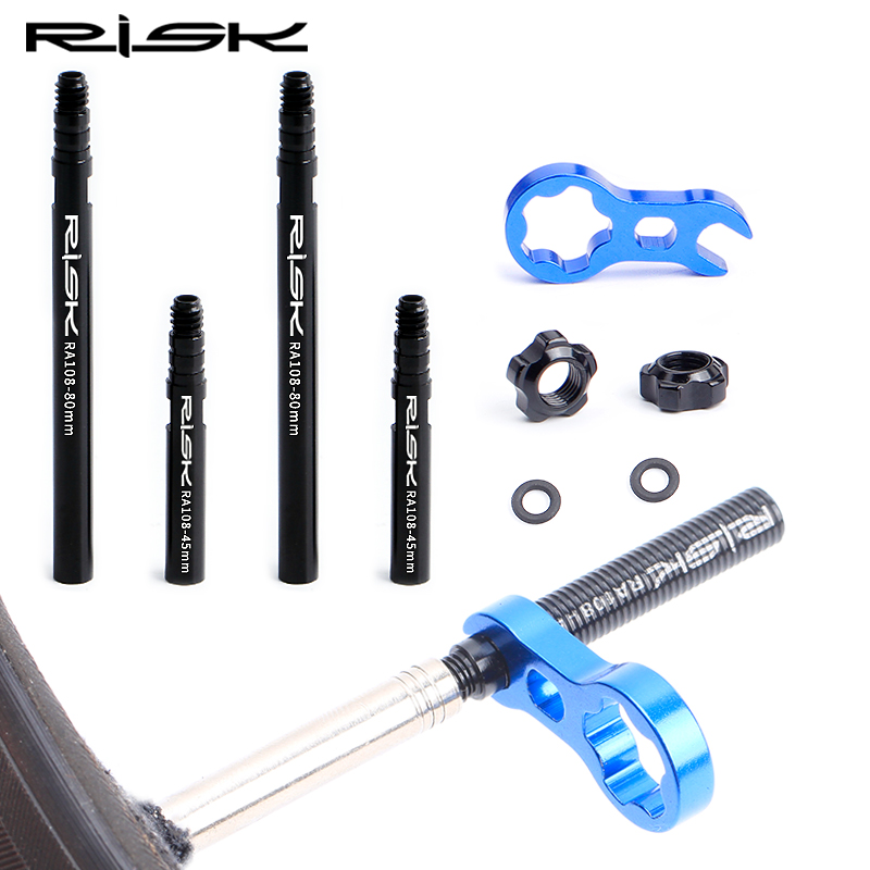 Tubeless Valve Core - RISK Bicycle Presta Valve Extender Pole