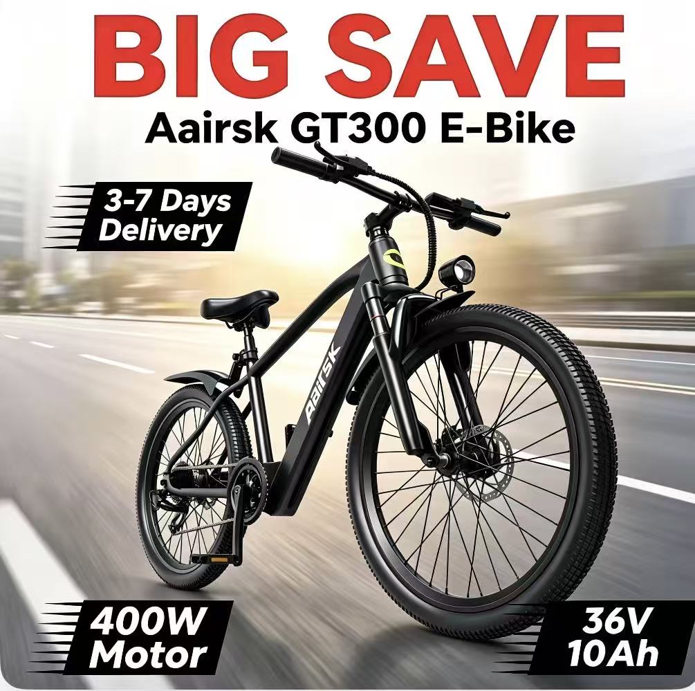 Mountain Biking Gear - GT300 24 Inch Electric Mountain Bike