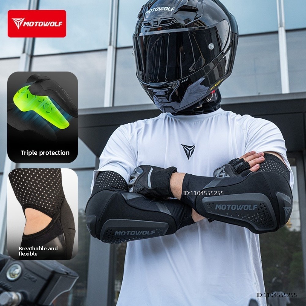 Mountain Biking Elbow Pads - Motorcycle Elbow Pads Elastic Breathable MTB