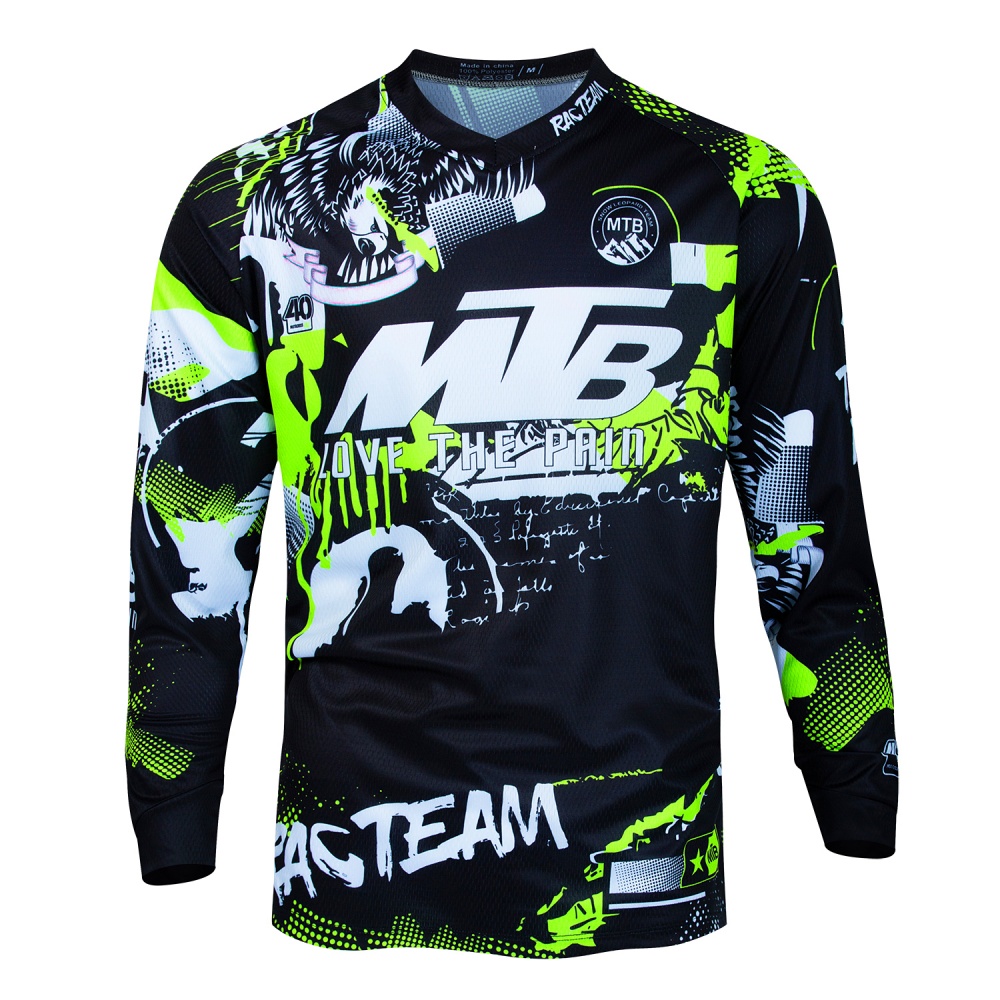 Mountain Biking Gear - MTB Mountain Bike Long-Sleeve Cycling Jersey