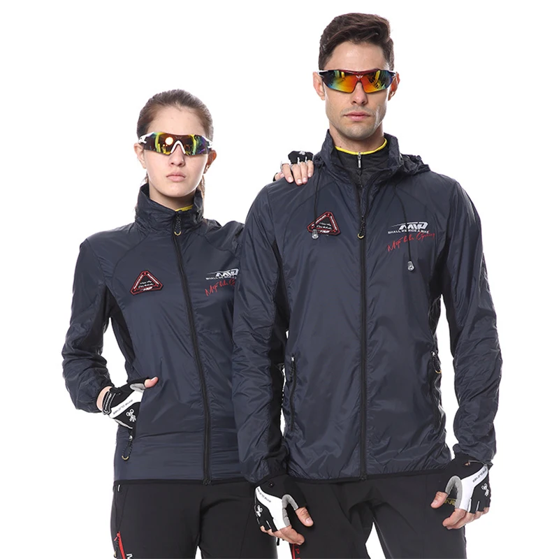 Mountain Biking Rain Jacket - Reflective Waterproof Cycling Jacket Men Women
