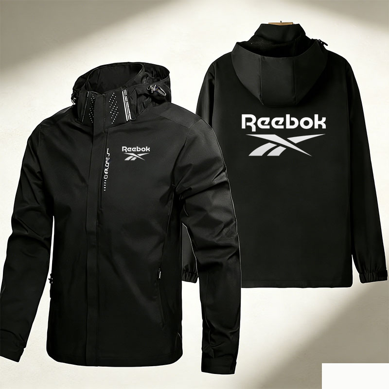 Mountain Biking Rain Jacket - Reebok Logo Men's Waterproof Cycling Jacket