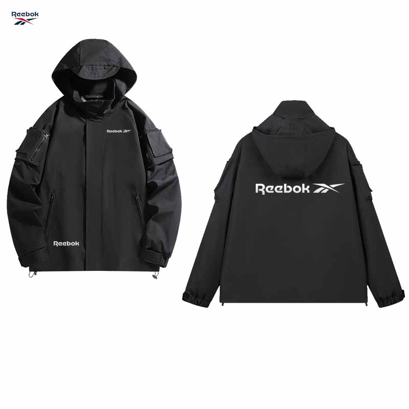 Reebok logo hooded zipper jack - огляд і ціна Mountain Biking Rain Jacket