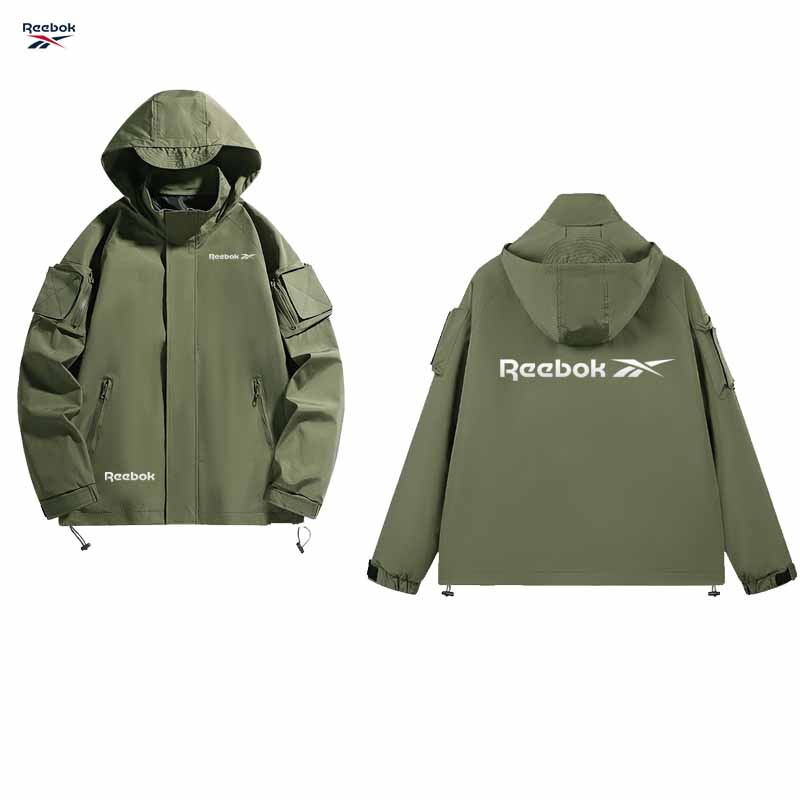Reebok logo hooded zipper jack - огляд і ціна Mountain Biking Rain Jacket