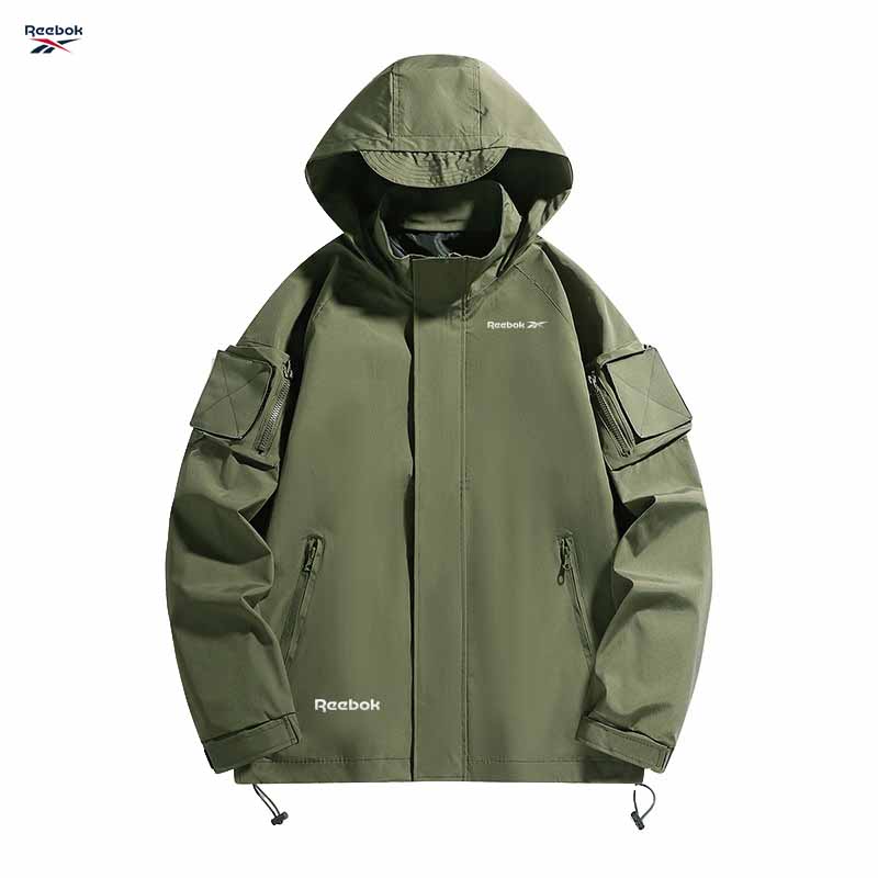 Reebok logo hooded zipper jack - огляд і ціна Mountain Biking Rain Jacket