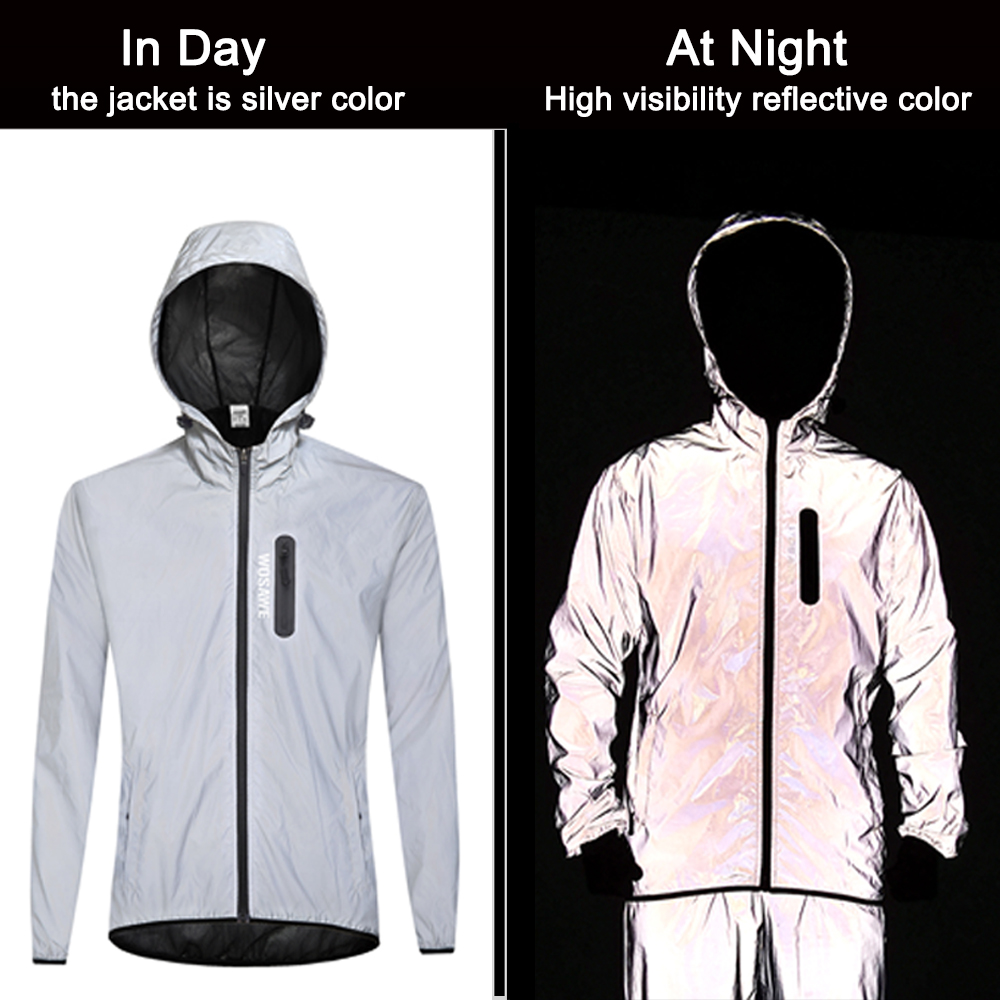WOSAWE Men's Fully Reflective  - огляд і ціна Mountain Biking Rain Jacket