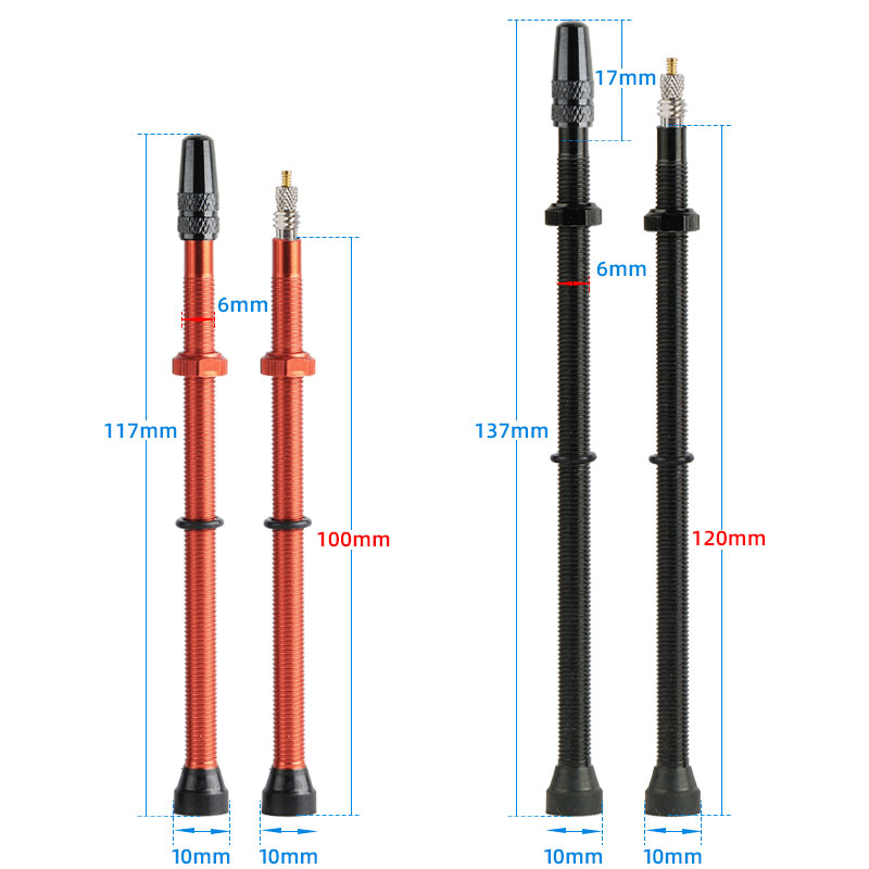100/120mm F/V Nozzles Tubeless - огляд і ціна Tubeless Valve Core