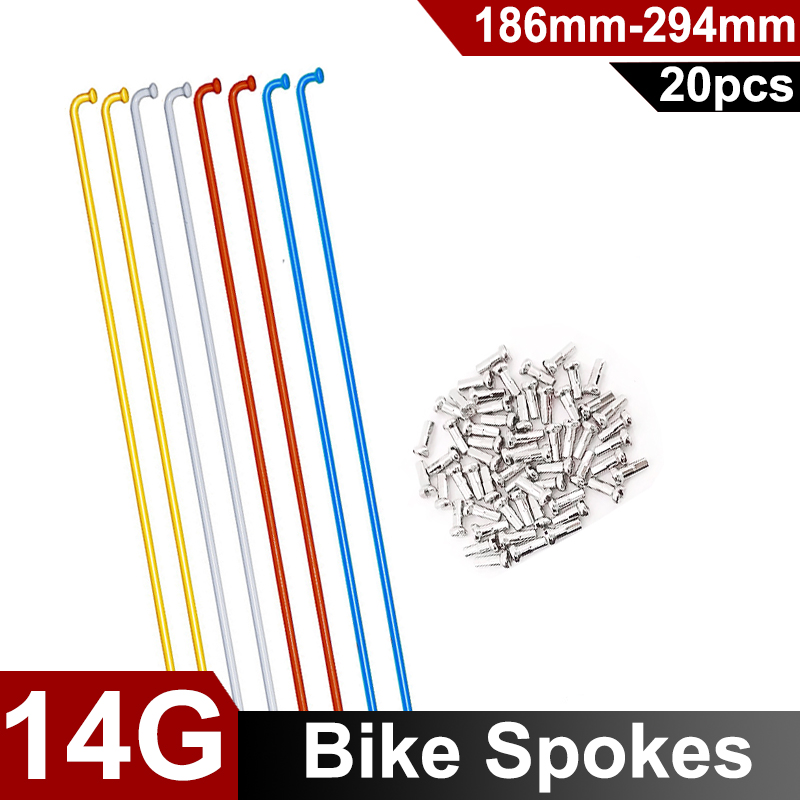 20Pcs 14G Colorful Bicycle Spo - огляд і ціна Mountain Biking Blue Mountains