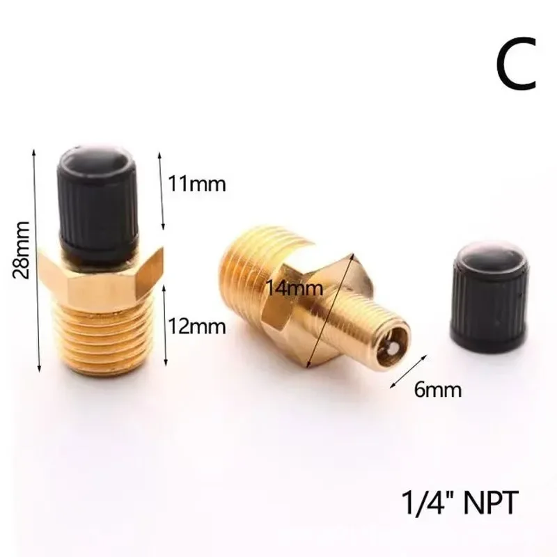 1/4 NPT 1/8 NPT M10*1 Automobi - огляд і ціна Tubeless Valve Core