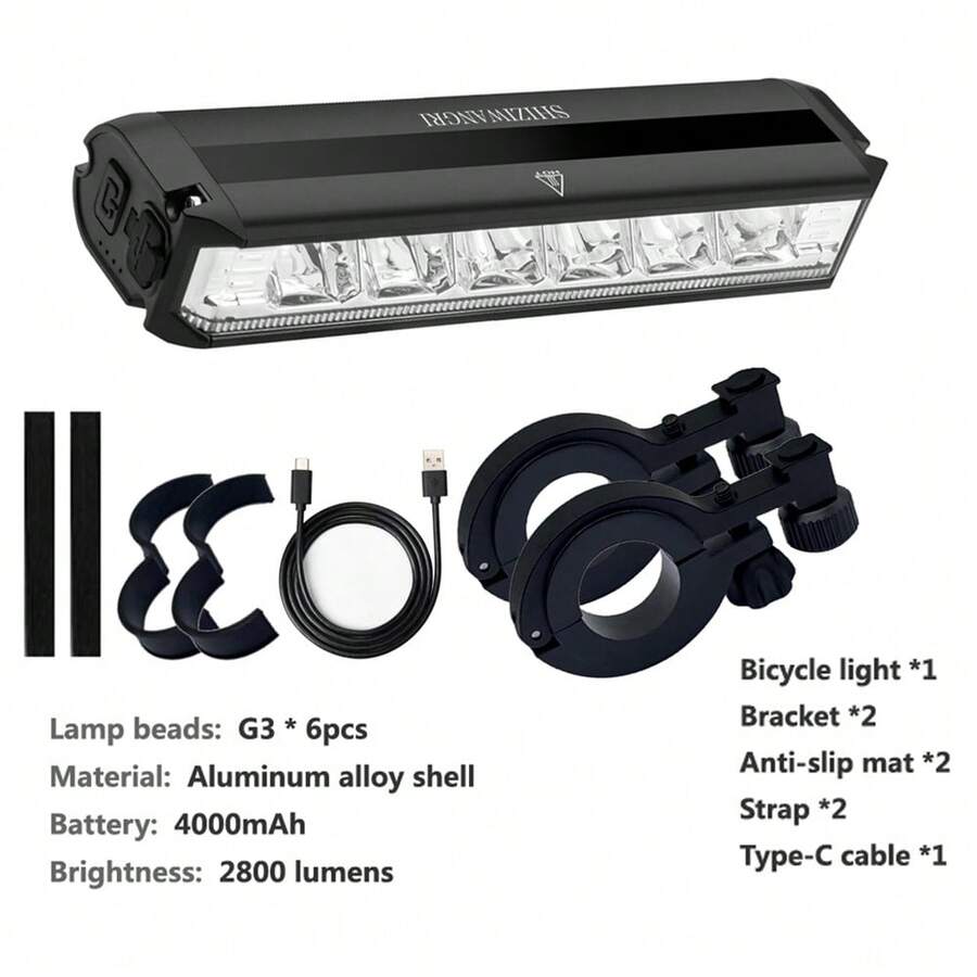 4000mAh Super Bright LED Bicyc - огляд і ціна Mountain Biking Usa