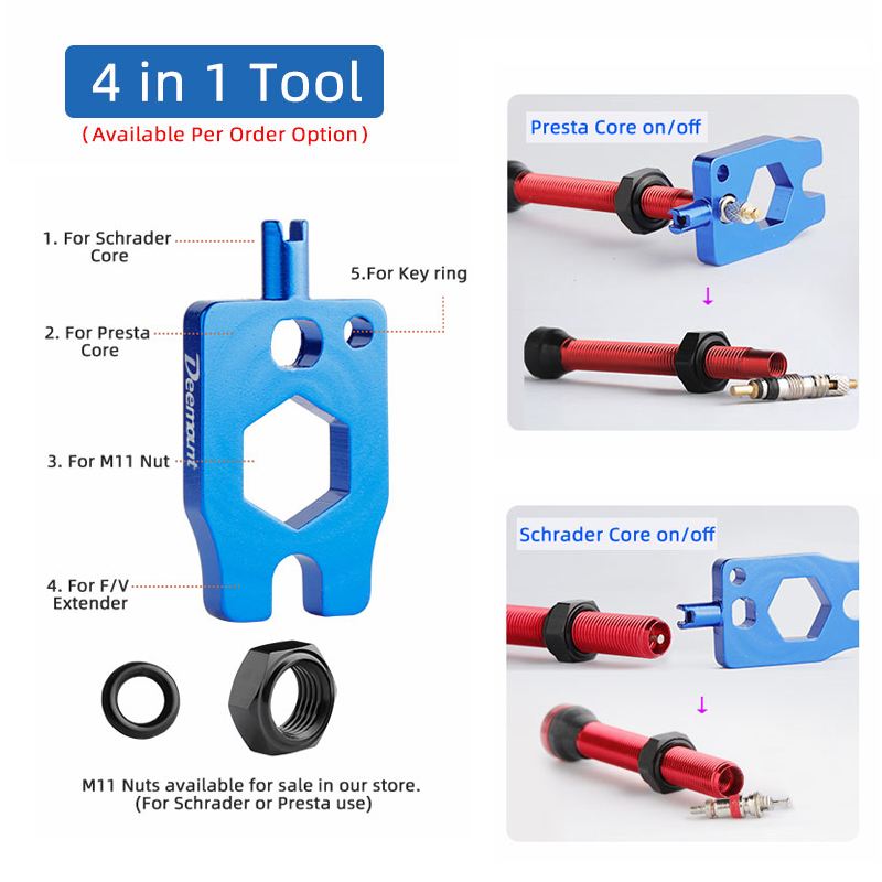 Deemount Presta Valve Core Bra - огляд і ціна Tubeless Valve Core