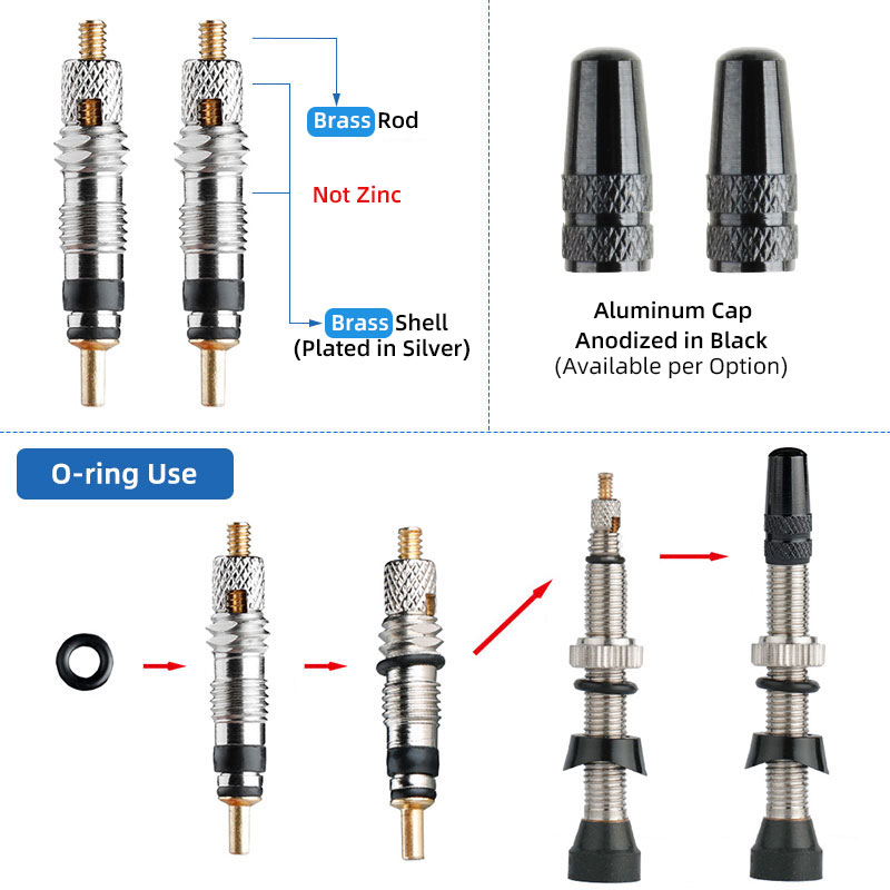 Bicycle No Tube Presta/FV Valv - огляд і ціна Tubeless Valve Core