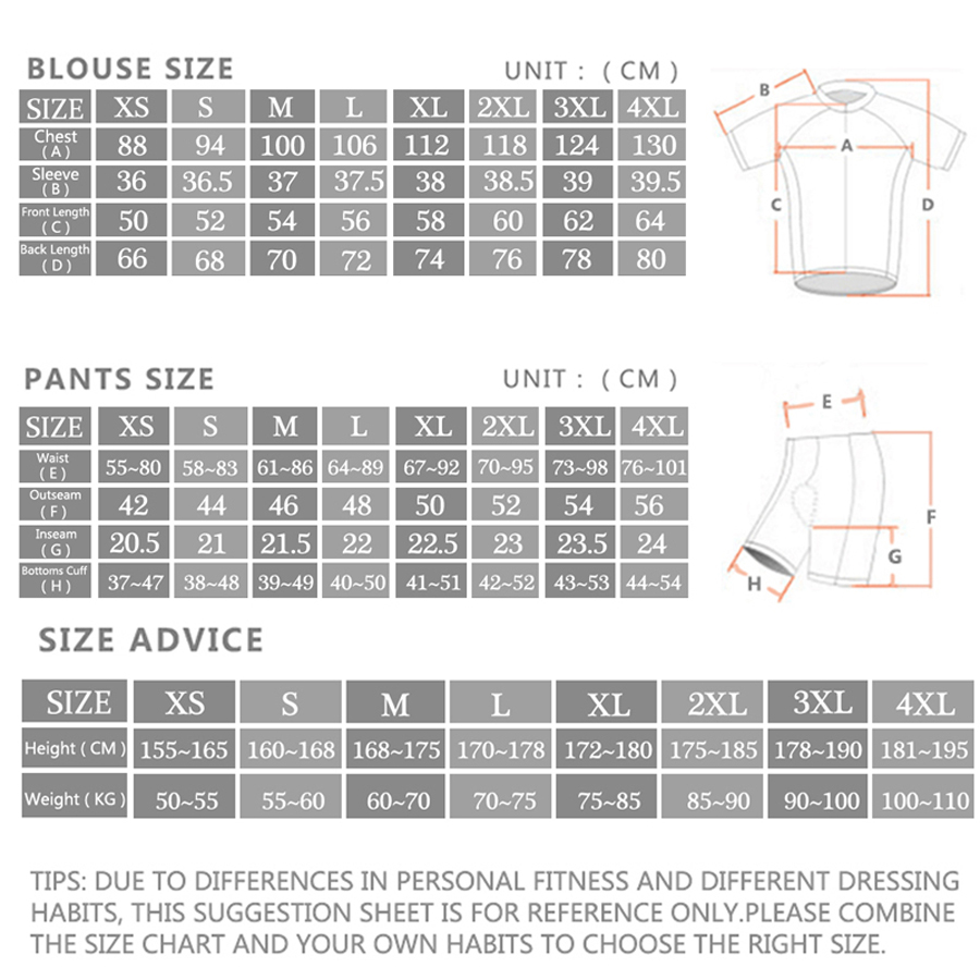 Rcn Rvouei Cycling Jersey Set  - огляд і ціна Mountain Biking Pants For Men