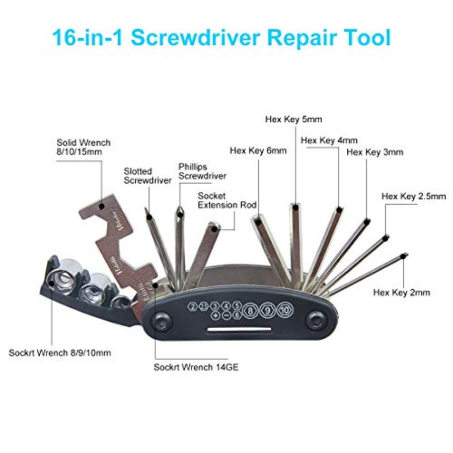 Bike Repair Kit Contains 16-in - огляд і ціна Mountain Biking Blue Mountains
