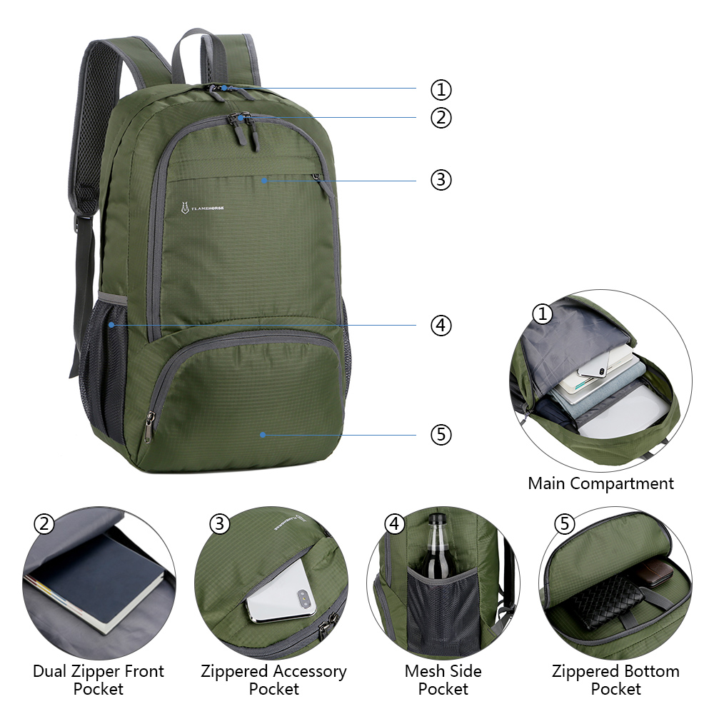 Lightweight Foldable Backpack  - огляд і ціна Mountain Biking Backpack