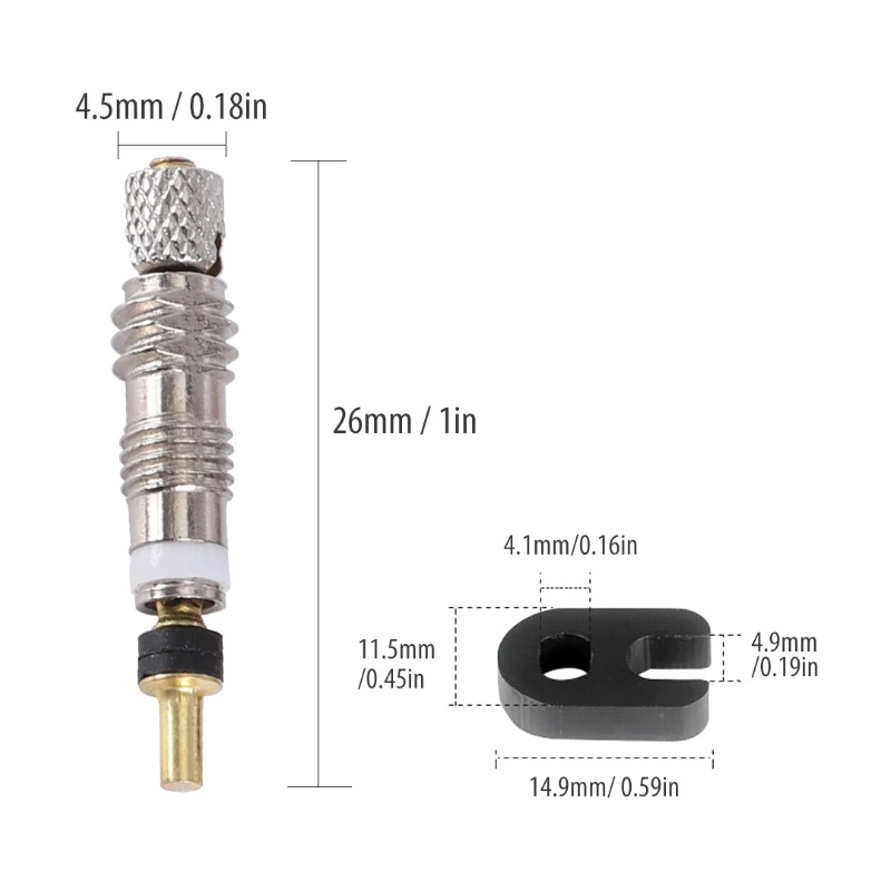 6/12pcs Bicycle Removable Pres - огляд і ціна Tubeless Valve Core